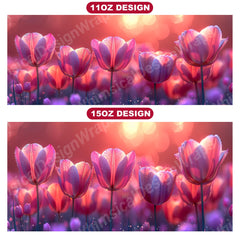 Flower Tulips 4 Mug Wrap - CraftNest