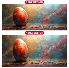 Grunge Easter 1 Mug Wrap - CraftNest