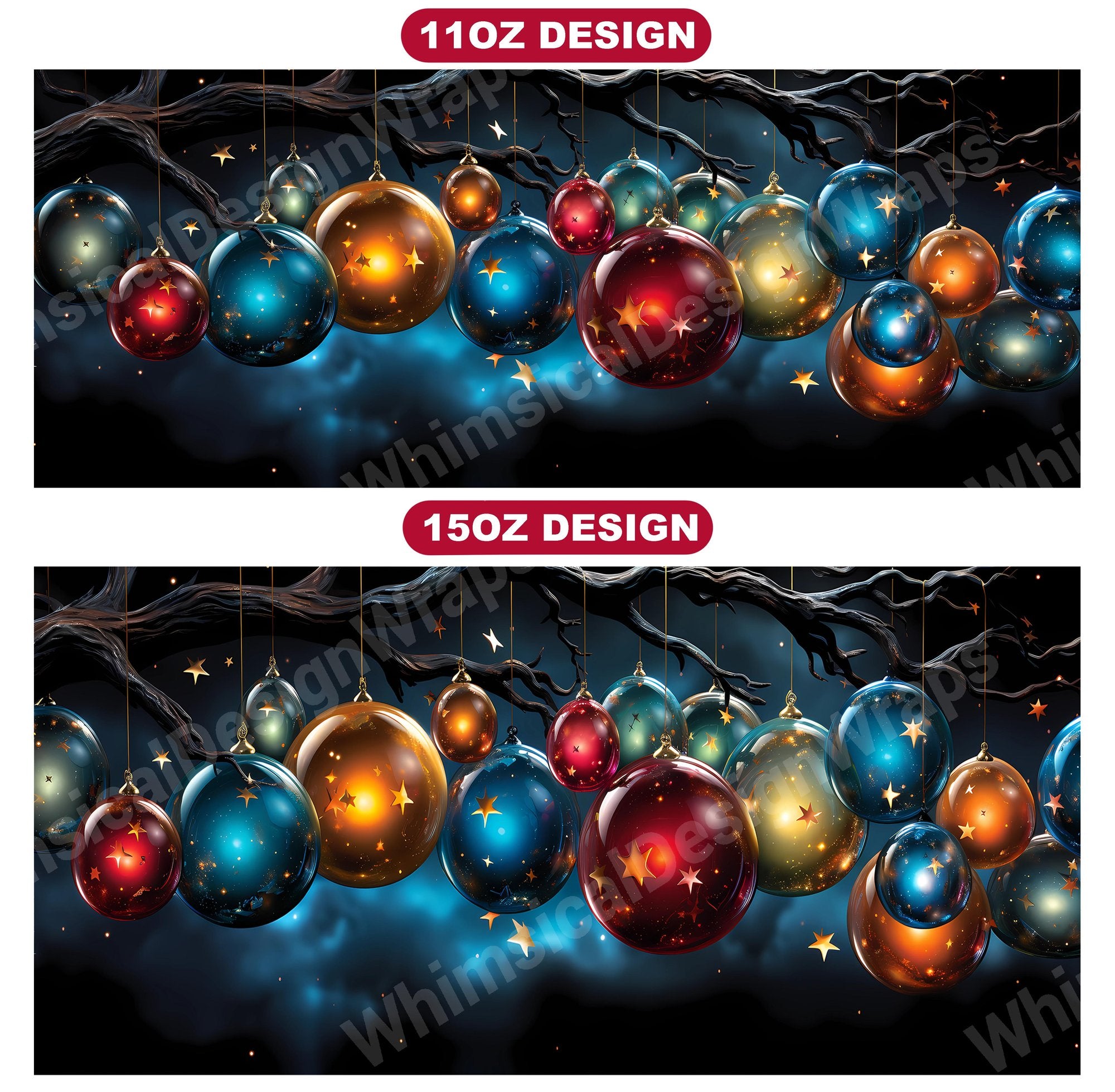 Holiday Ornaments Mug Wrap - CraftNest