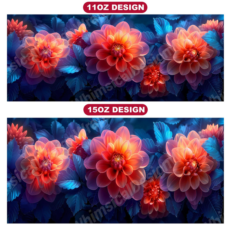 Flower Dahlias 5 Mug Wrap - CraftNest