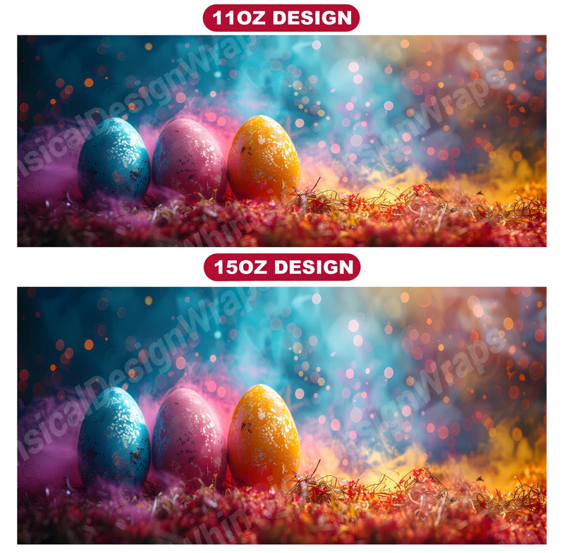 Grunge Easter 4 Mug Wrap - CraftNest