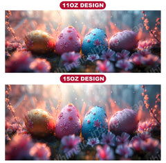 Grunge Easter 4 Mug Wrap - CraftNest