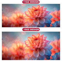 Flower Dahlias 4 Mug Wrap - CraftNest