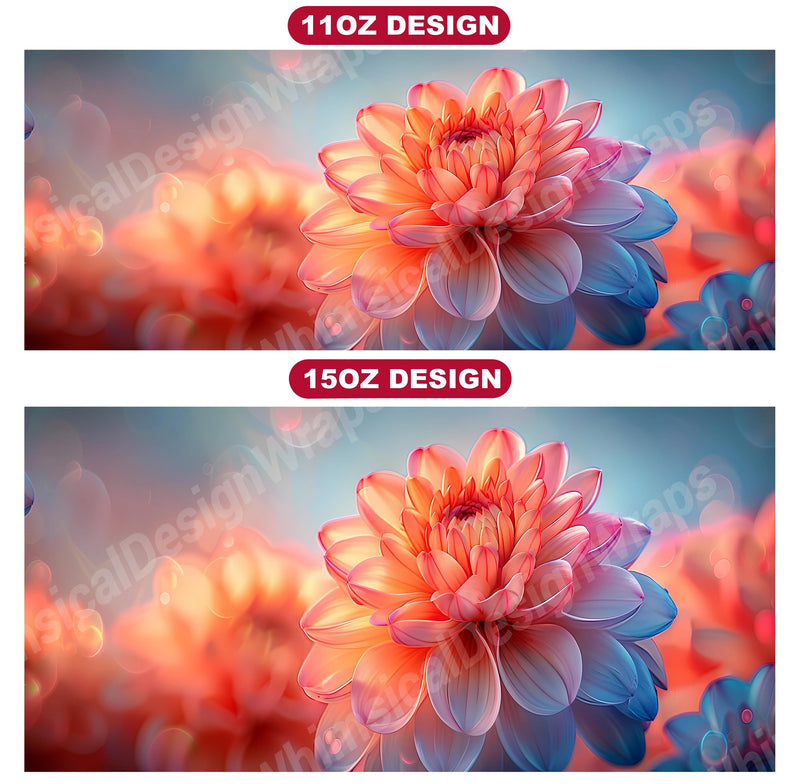 Flower Dahlias 4 Mug Wrap - CraftNest