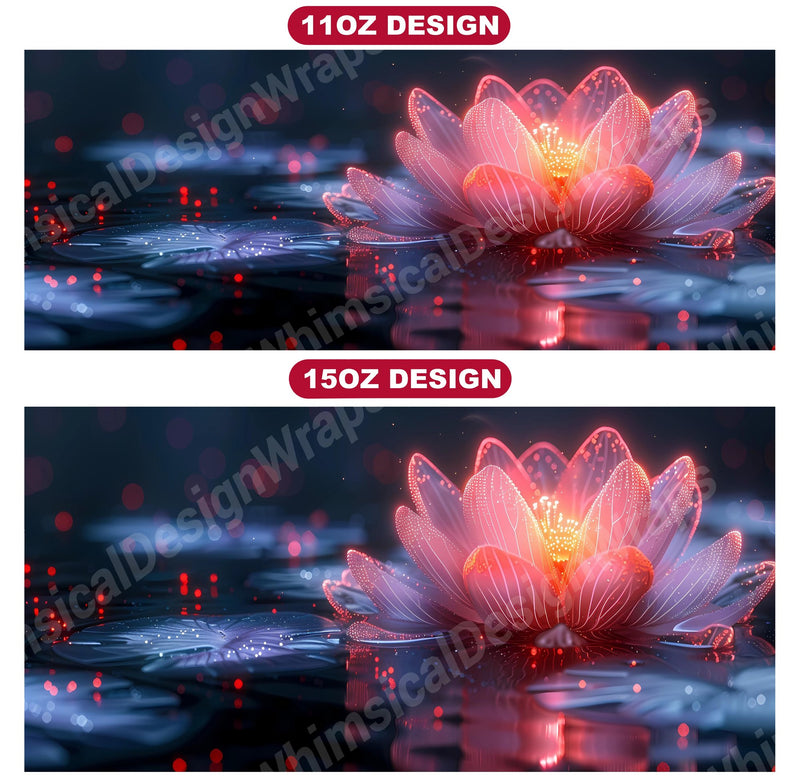 Flower Lotus 7 Mug Wrap - CraftNest