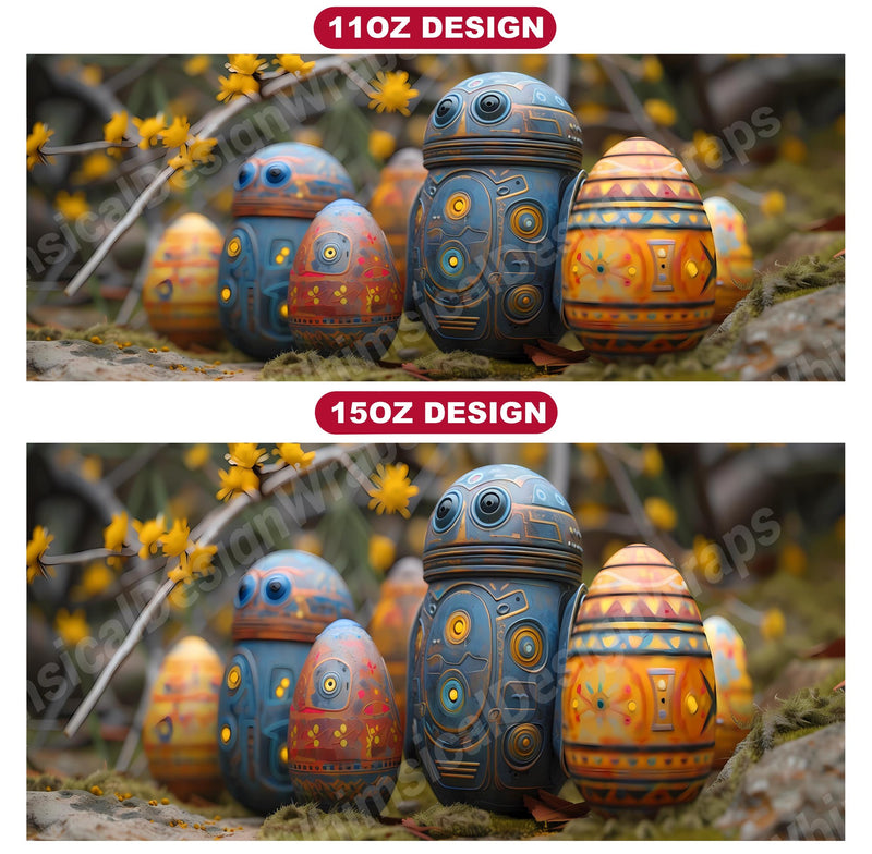 Roboter Easter 2 Mug Wrap - CraftNest