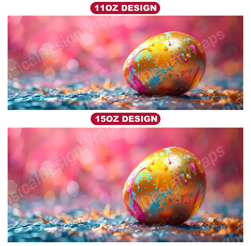 Grunge Easter 1 Mug Wrap - CraftNest