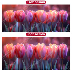 Flower Tulips 2 Mug Wrap - CraftNest