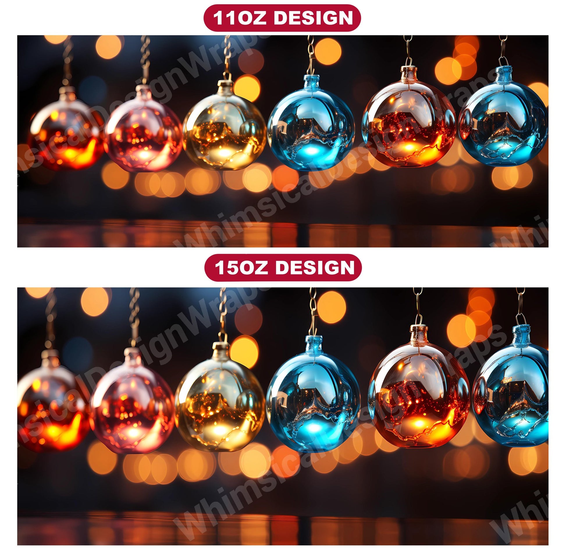 Holiday Ornaments Mug Wrap - CraftNest