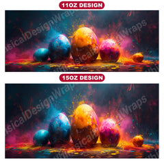 Grunge Easter 4 Mug Wrap - CraftNest