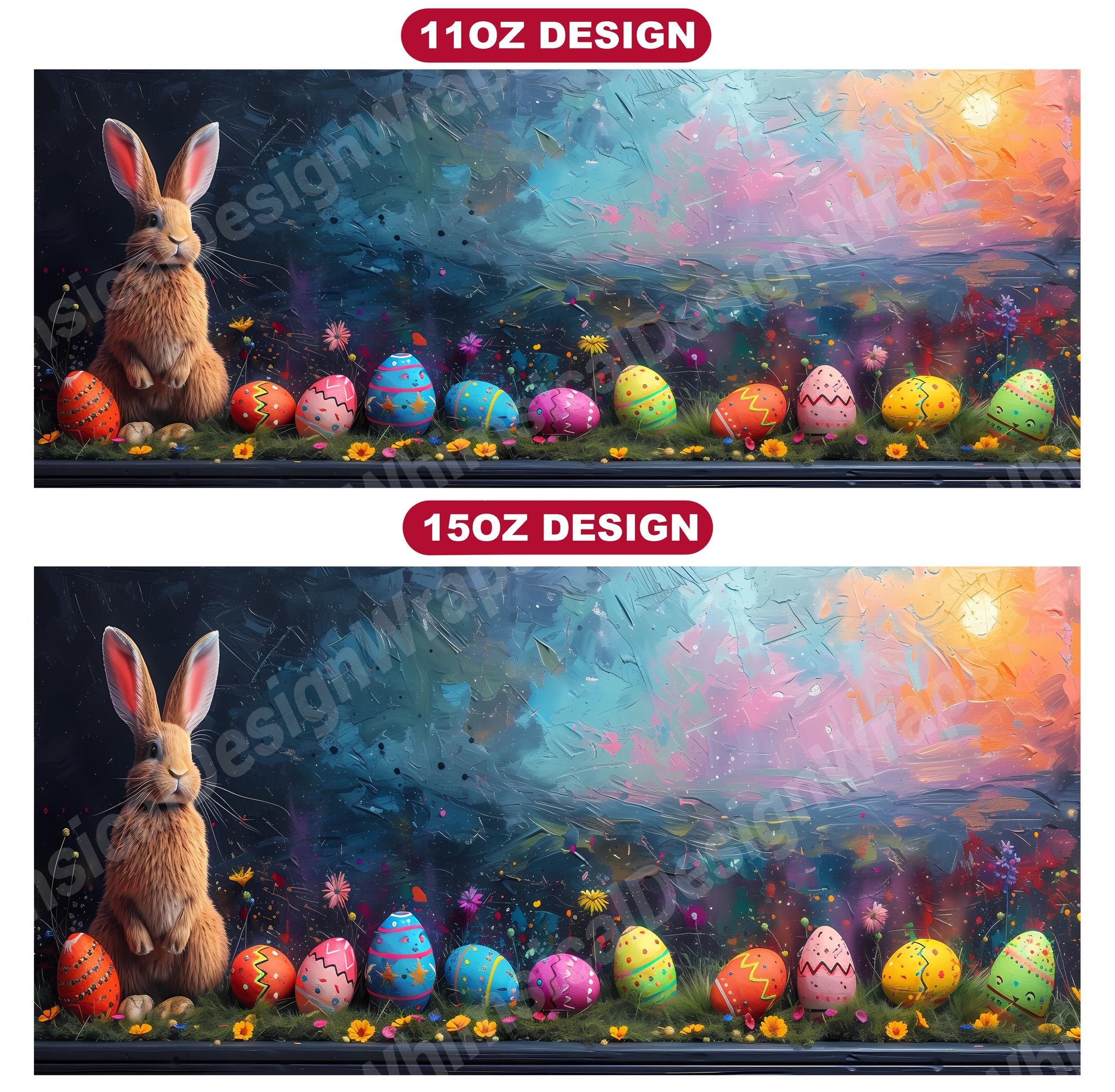 Chalkboard Easter 4 Mug Wrap - CraftNest