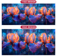 Flower Irises 8 Mug Wrap - CraftNest