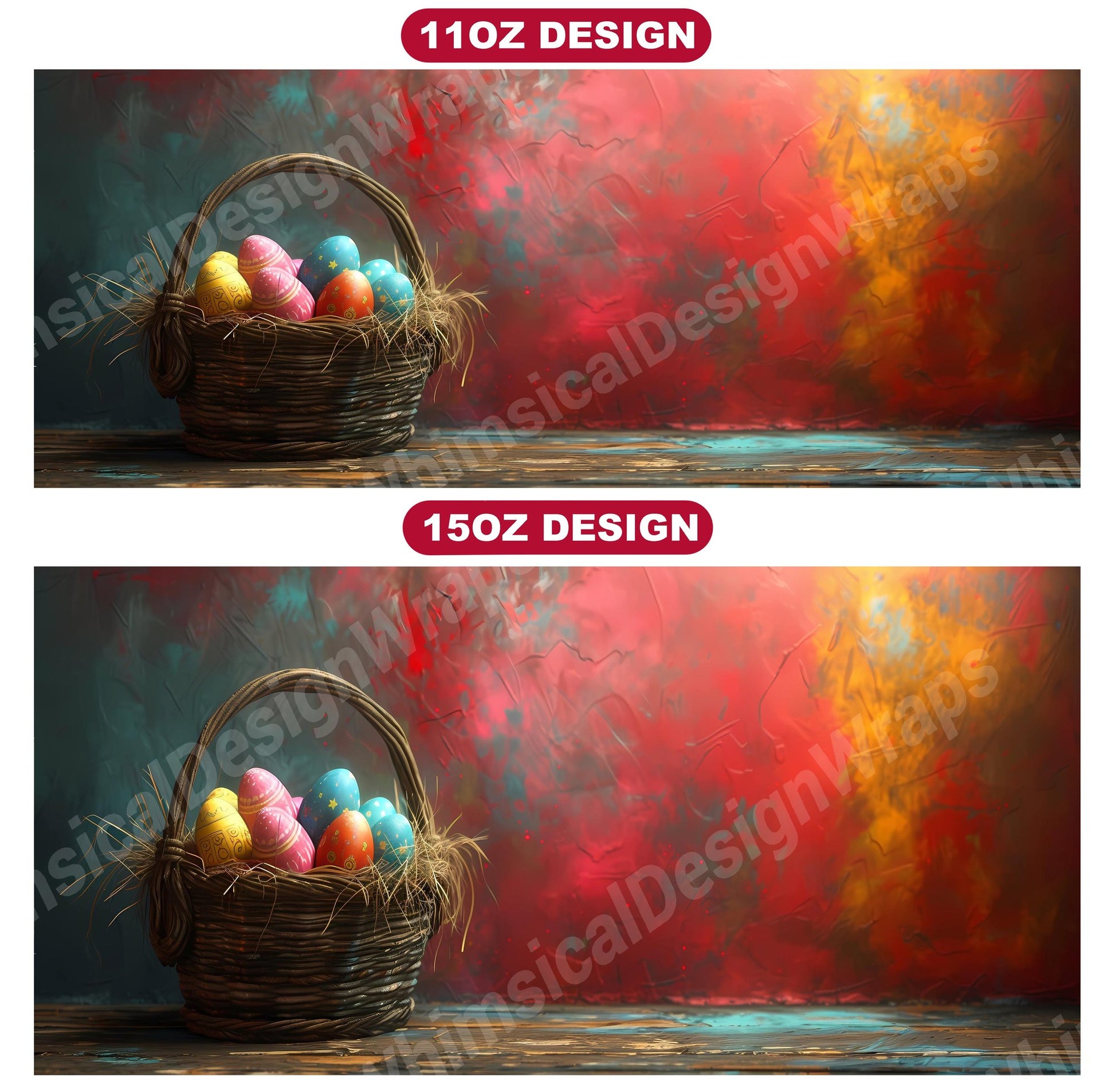 Grunge Easter 1 Mug Wrap - CraftNest