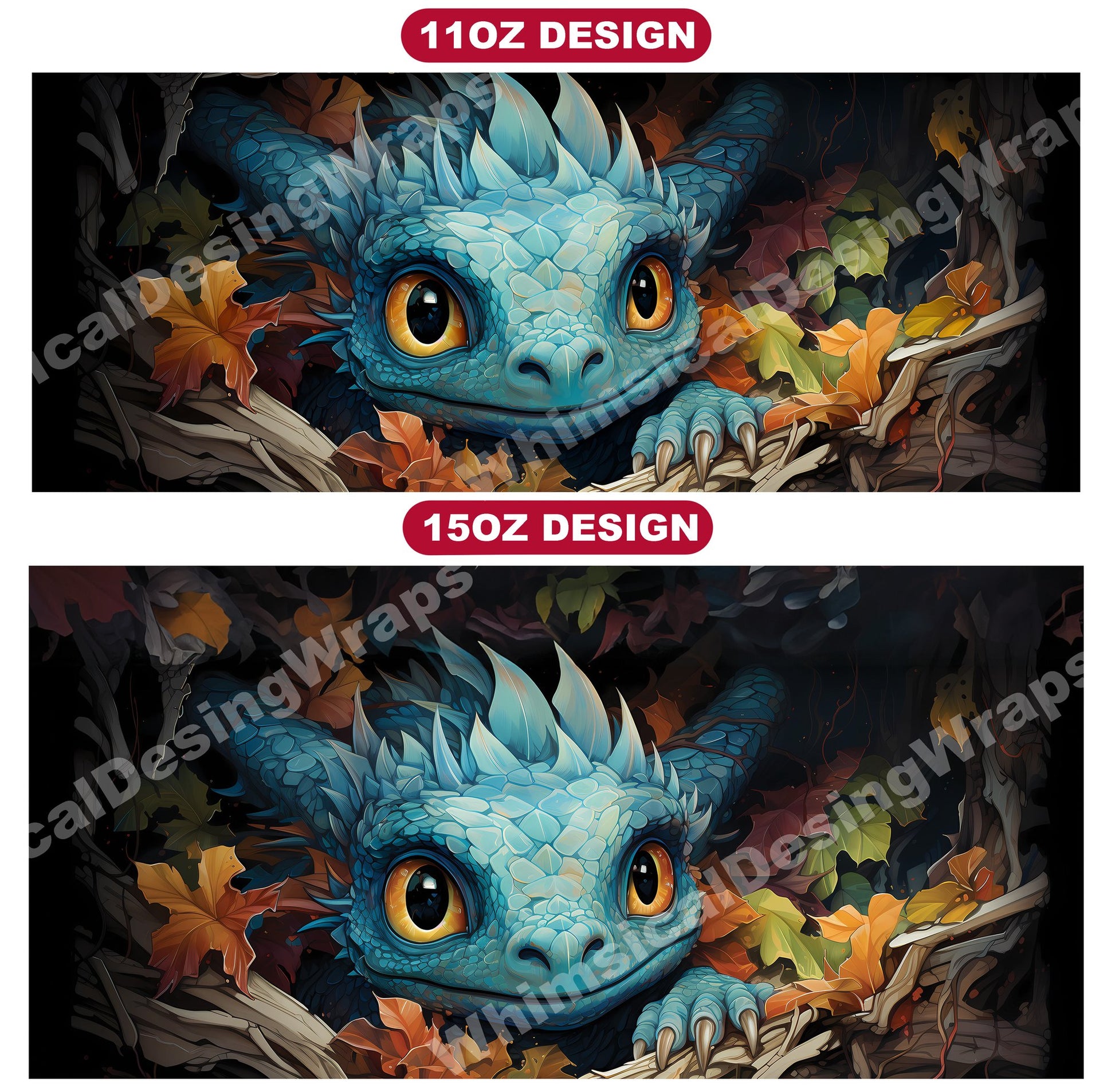 Baby Dragons Mug Wrap - CraftNest