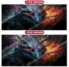 Dark Fanatasy Dragons Mug Wrap - CraftNest