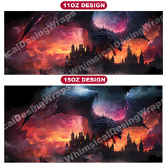 Gothic Dragons Mug Wrap - CraftNest