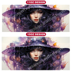 Purple Witches Mug Wrap - CraftNest