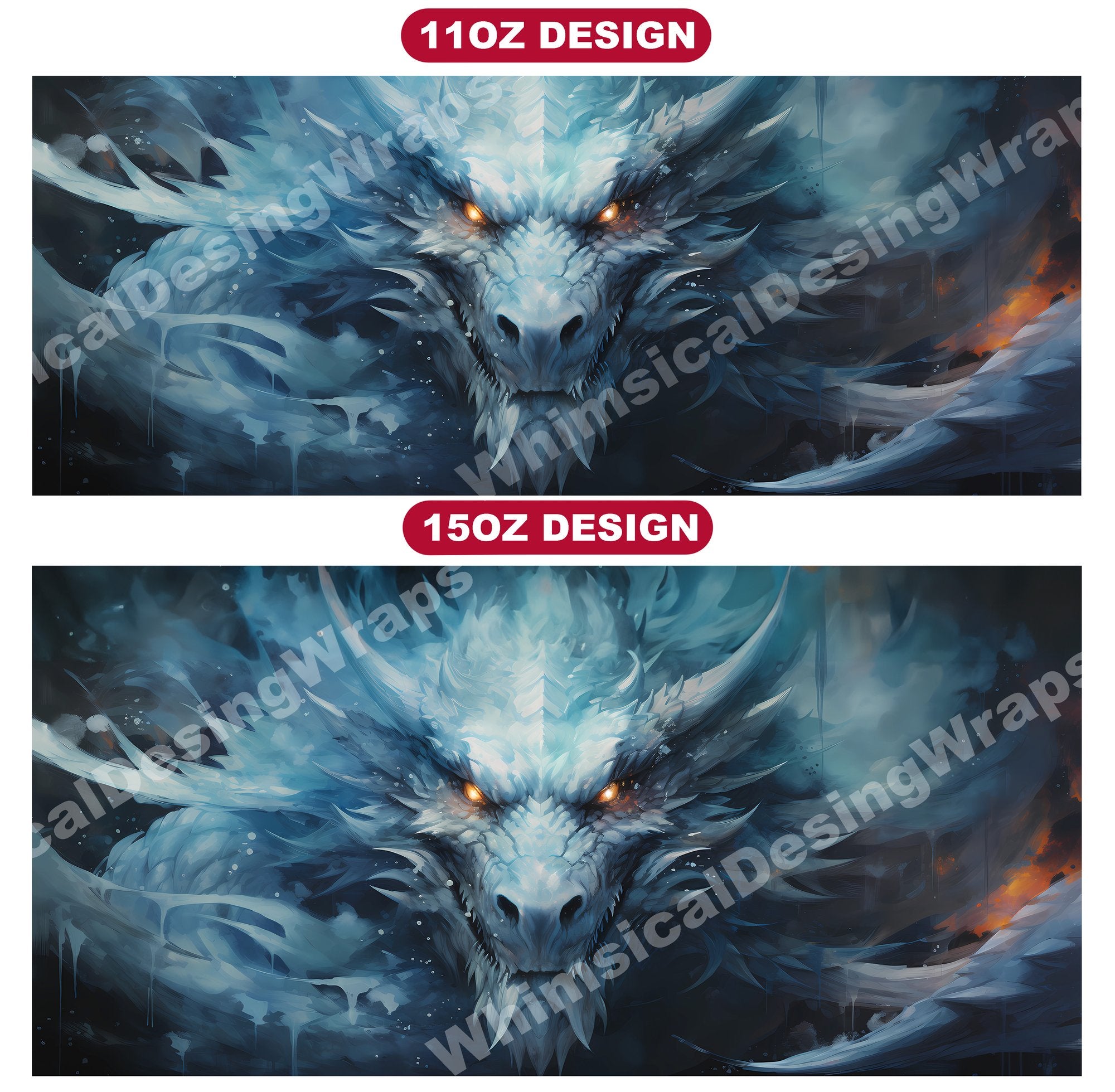 Ice Dragon Mug Wrap - CraftNest