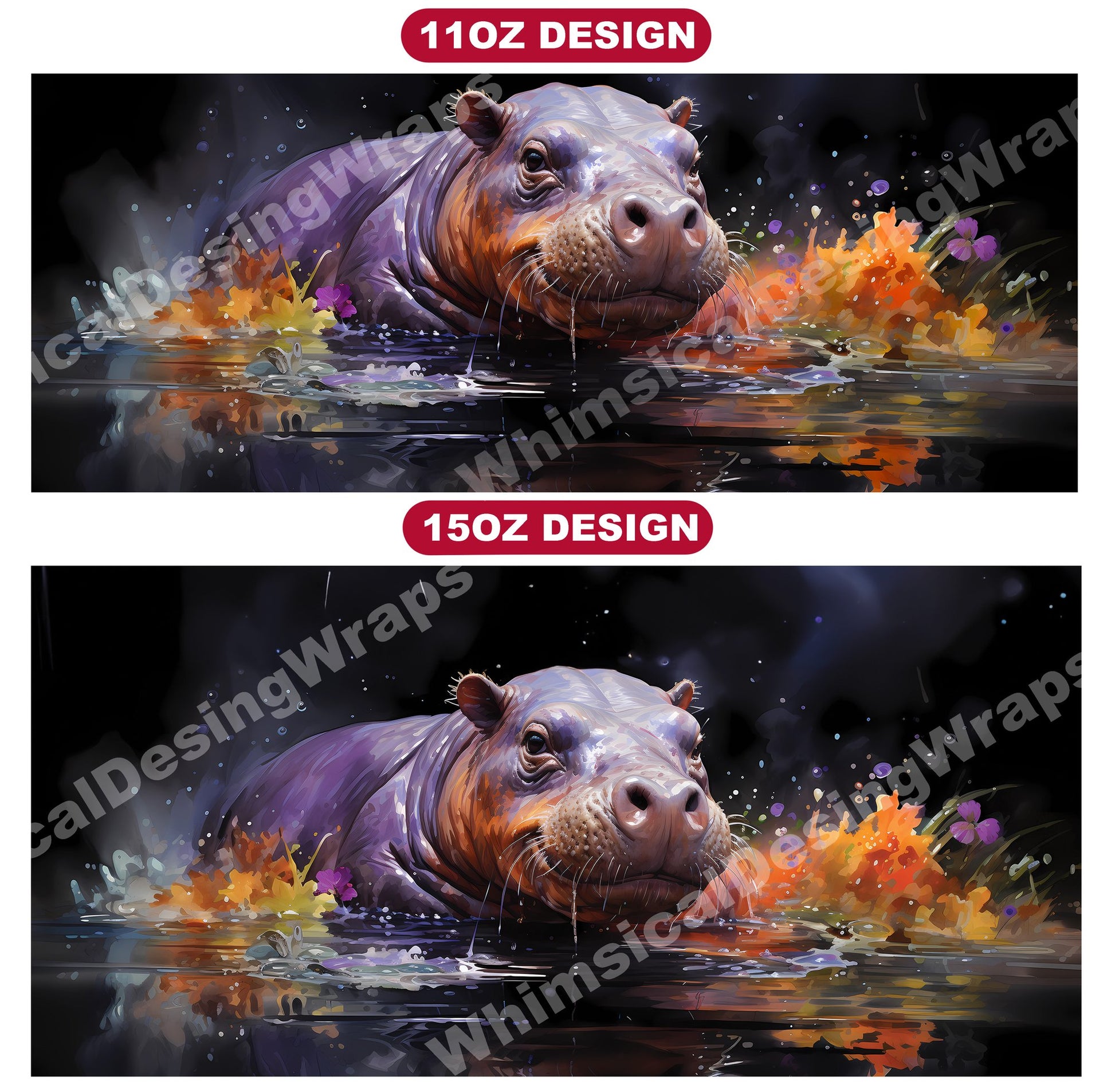 Baby Hippo Mug Wrap - CraftNest