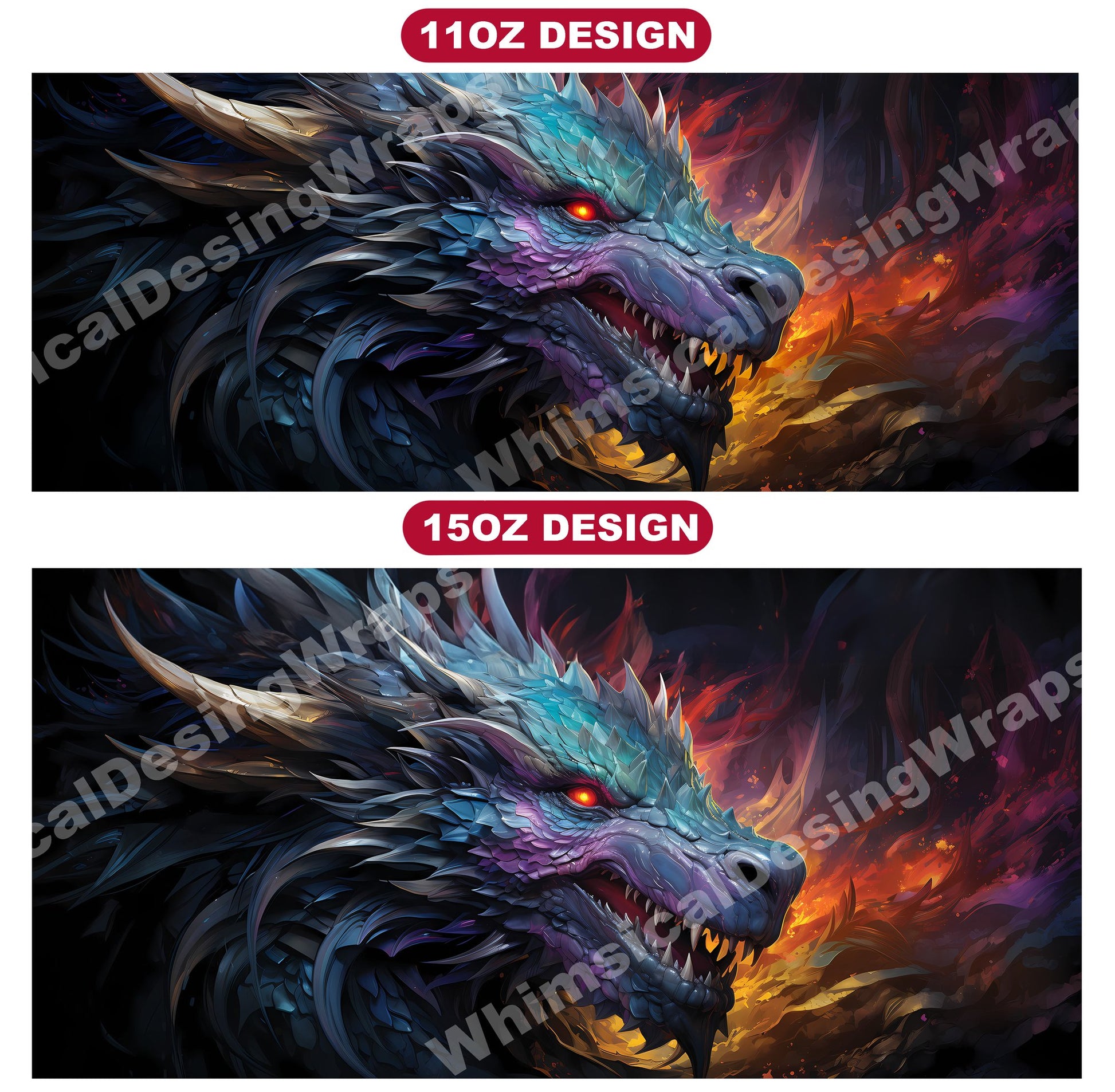 Ulta-Realistic Dragon Mug Wrap - CraftNest