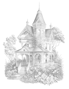 Intricate Garden Houses Coloring Book - CraftNest - Digital Crafting and Art