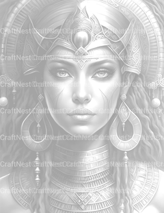 Ancient Egypt Queen Coloring Book 2 - CraftNest - Digital Crafting and Art