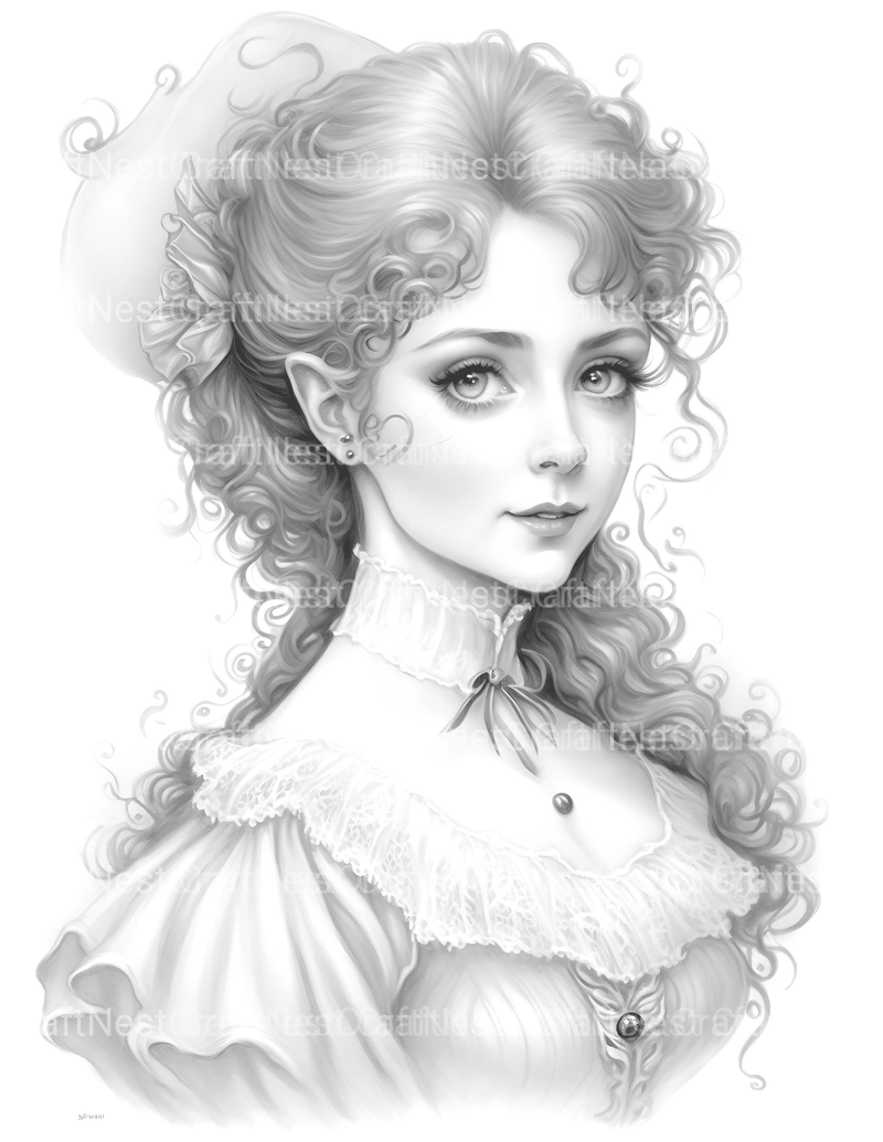 Viking Girl Coloring Book - CraftNest - Digital Crafting and Art