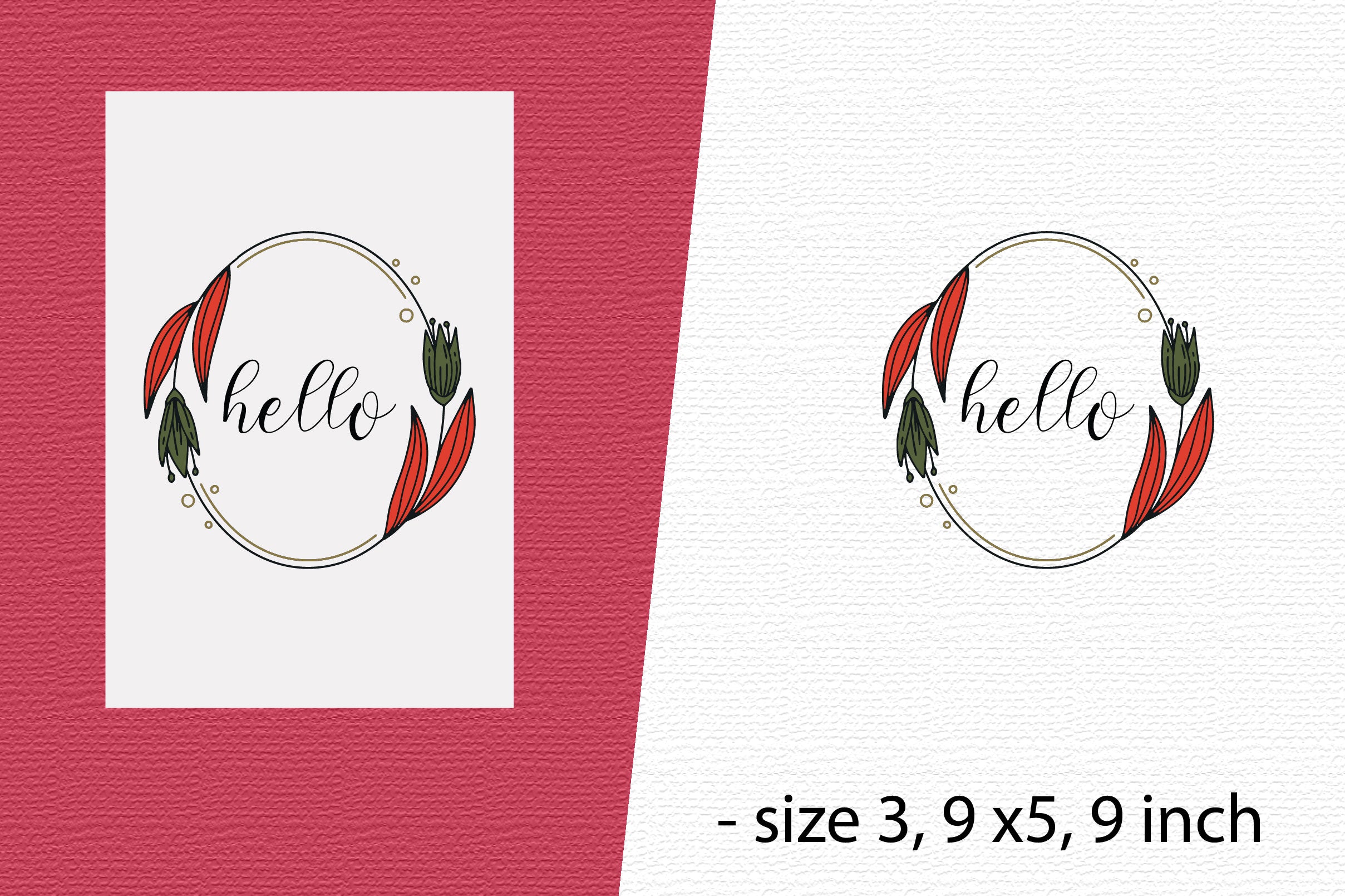 Flowers Card Flowers Illustrations With Recycled Envelope Bundle - CraftNest - Digital Crafting and Art