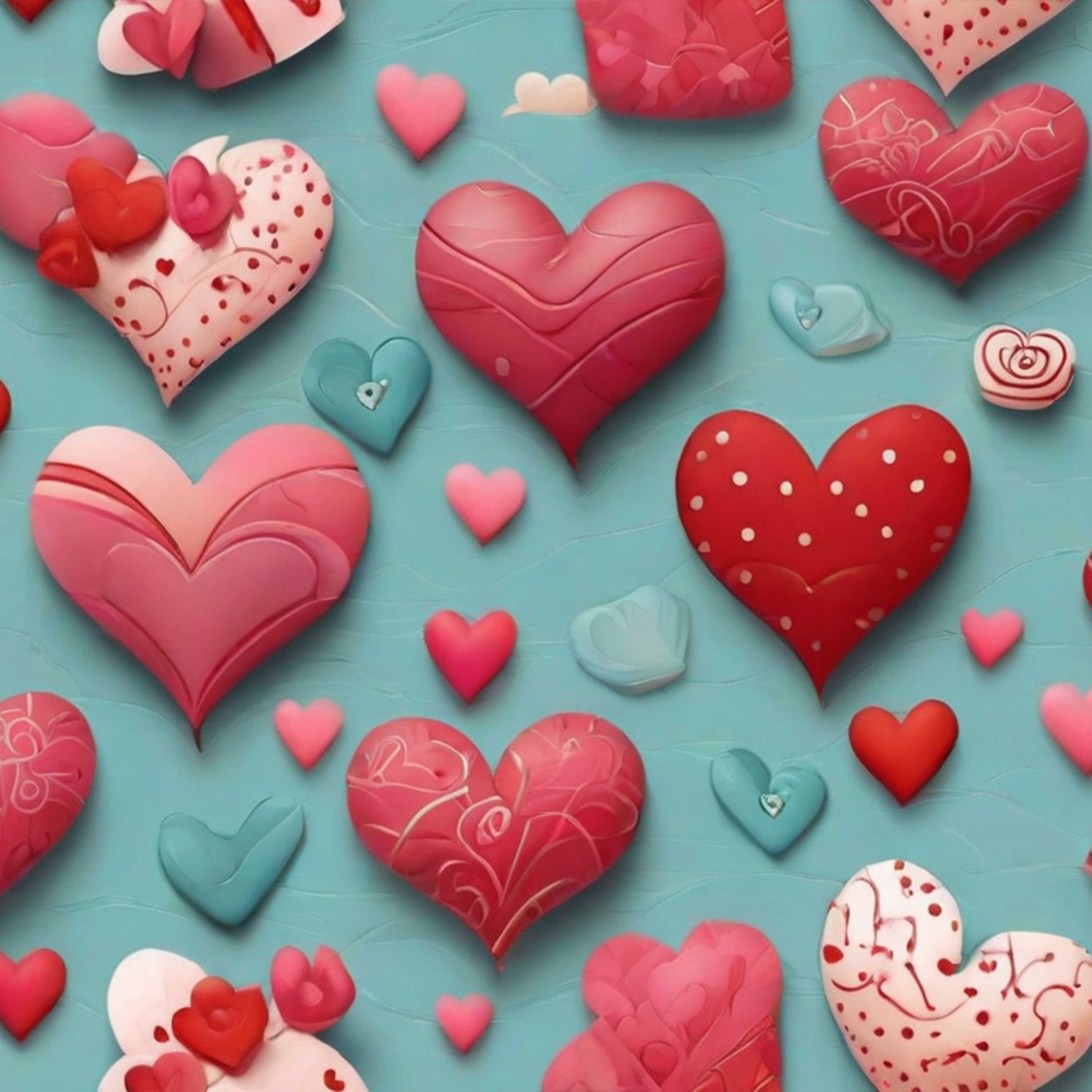 Valentine's Day Seamless Digital Paper 2 - CraftNest - Digital Crafting and Art