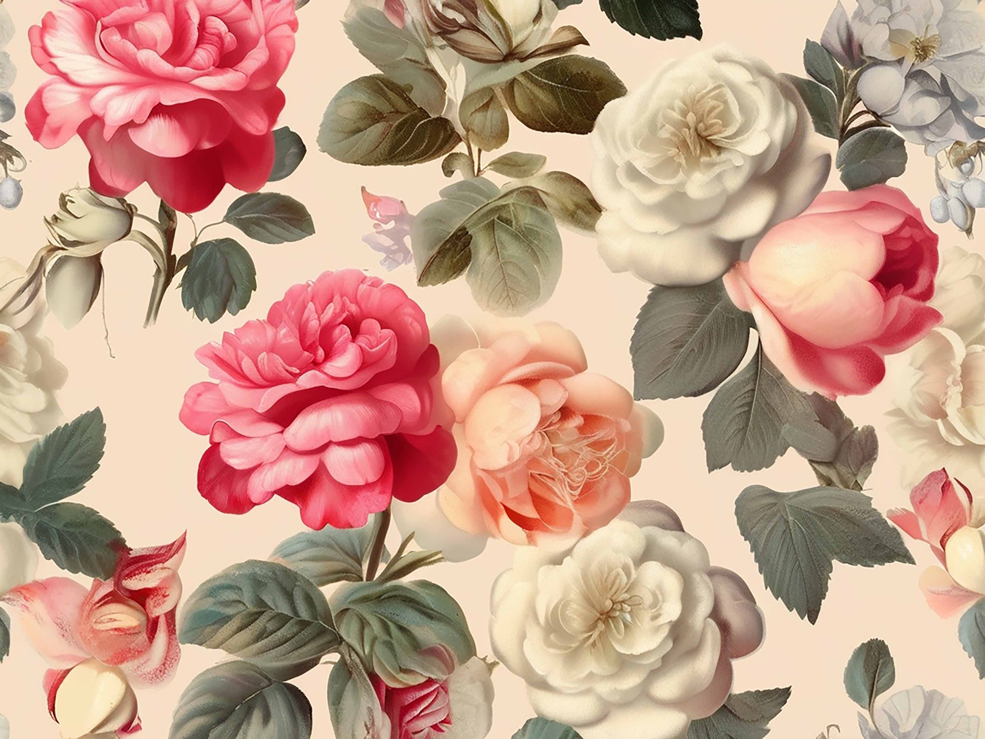 Vintage Valentines Seamless Digital Paper - CraftNest - Digital Crafting and Art