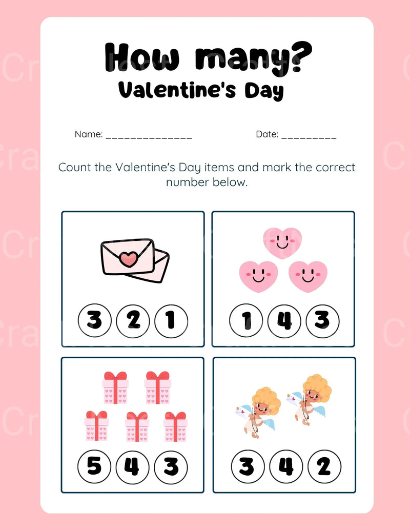 Valentine's Day Activity Book for Kids - CraftNest - Digital Crafting and Art