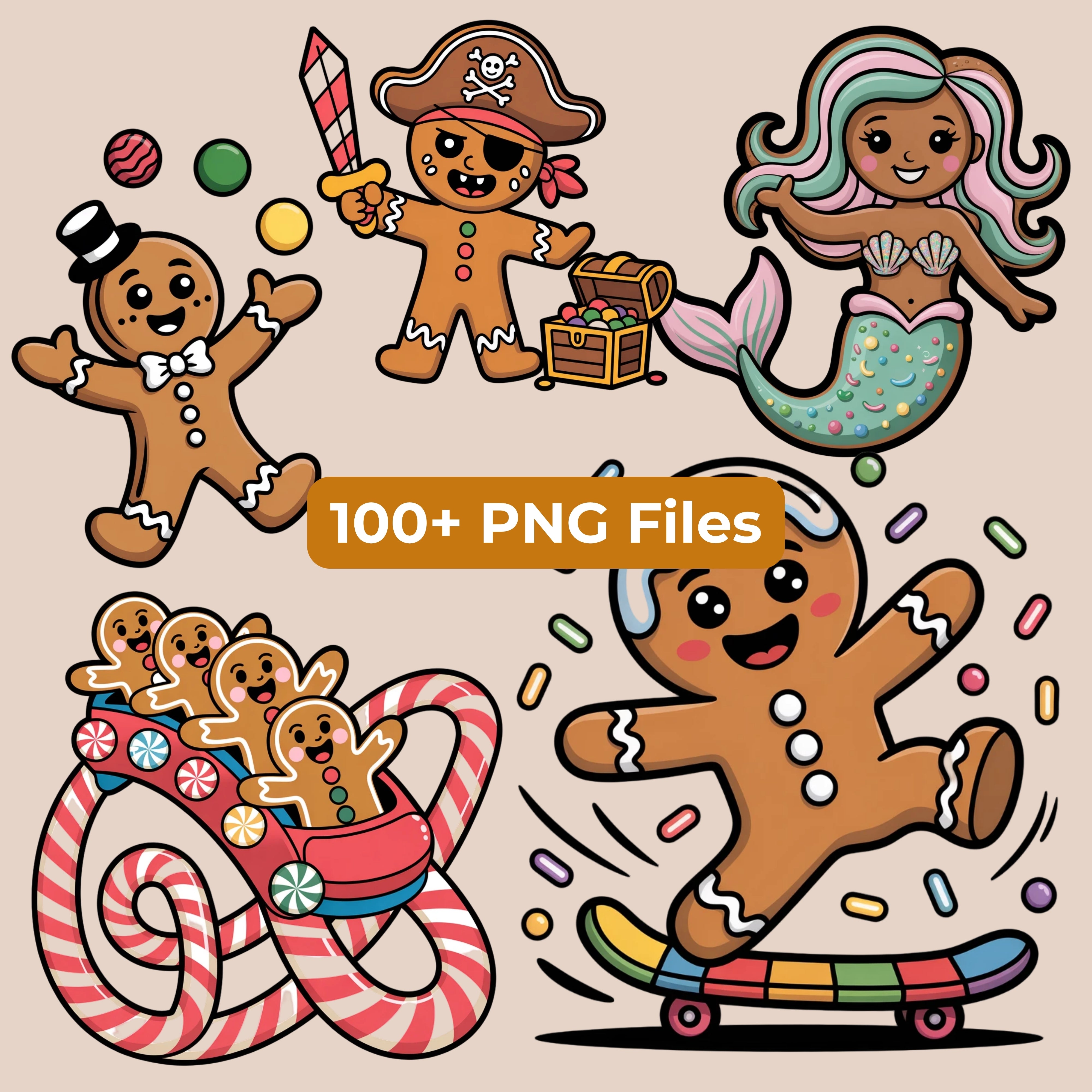 Gingerbread Clipart Bundle