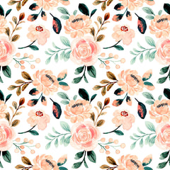 Peach Blossom Seamless Digital Paper - CraftNest - Digital Crafting and Art