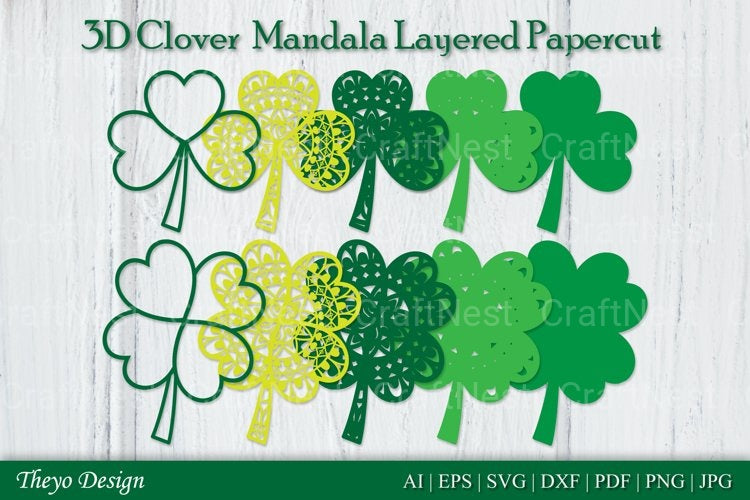 Clover Mandala SVG Bundle