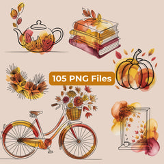Fall Doodle Minimalist Elements Clipart Bundle - CraftNest - Digital Crafting and Art