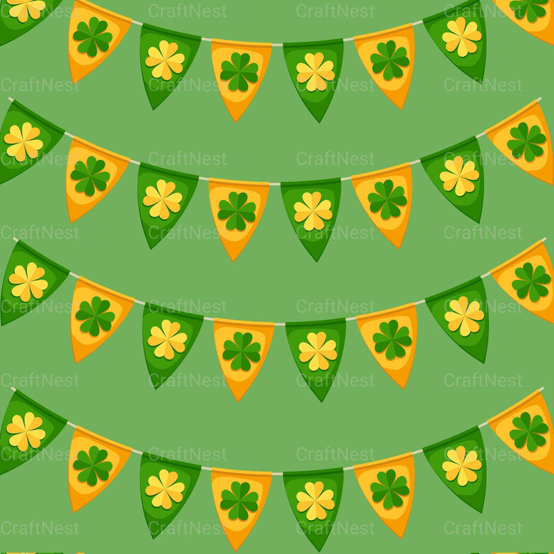 St. Patrick's Day Seamless Digital Paper - CraftNest - Digital Crafting and Art