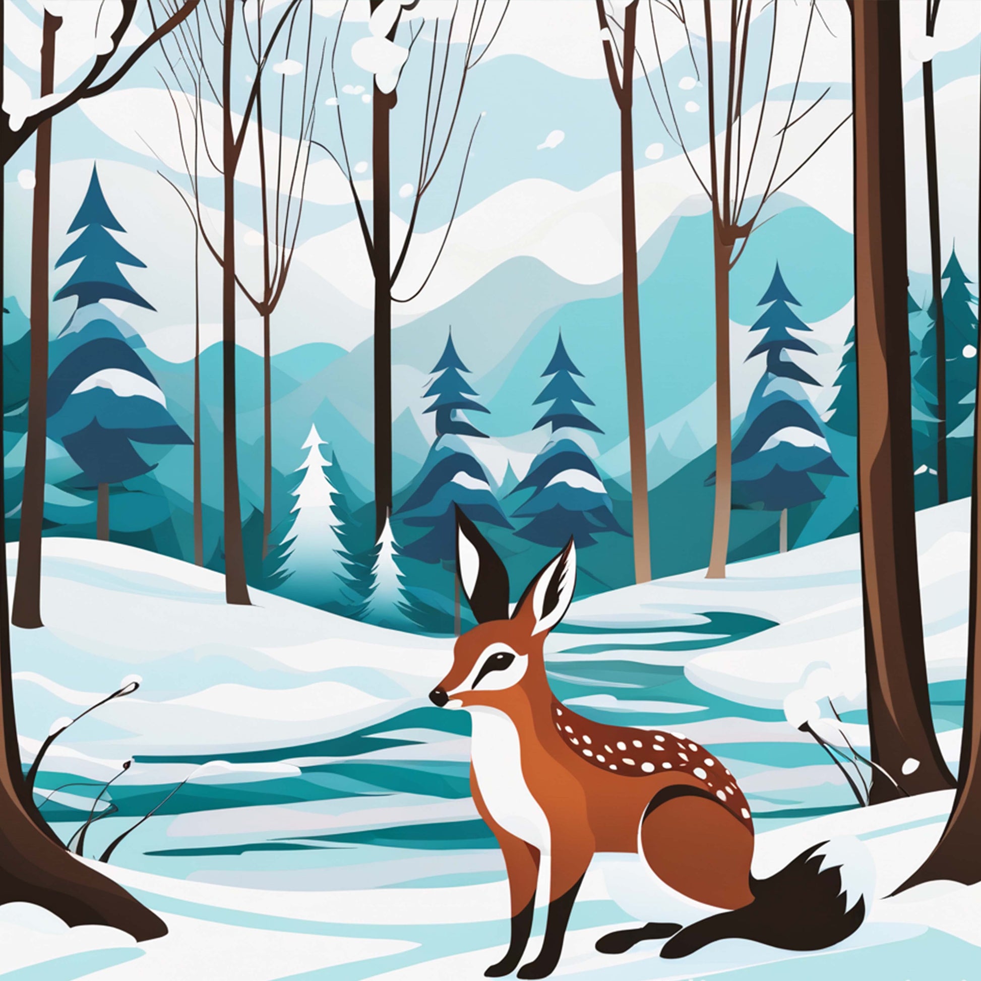 Winter Christmas Seamless Digital Paper - CraftNest - Digital Crafting and Art