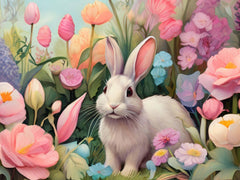 Easter Bunny Watercolor Seamless Pattern - CraftNest - Digital Crafting and Art