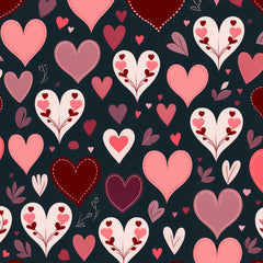 Valentine Heart Pink Seamless Digital Paper - CraftNest - Digital Crafting and Art