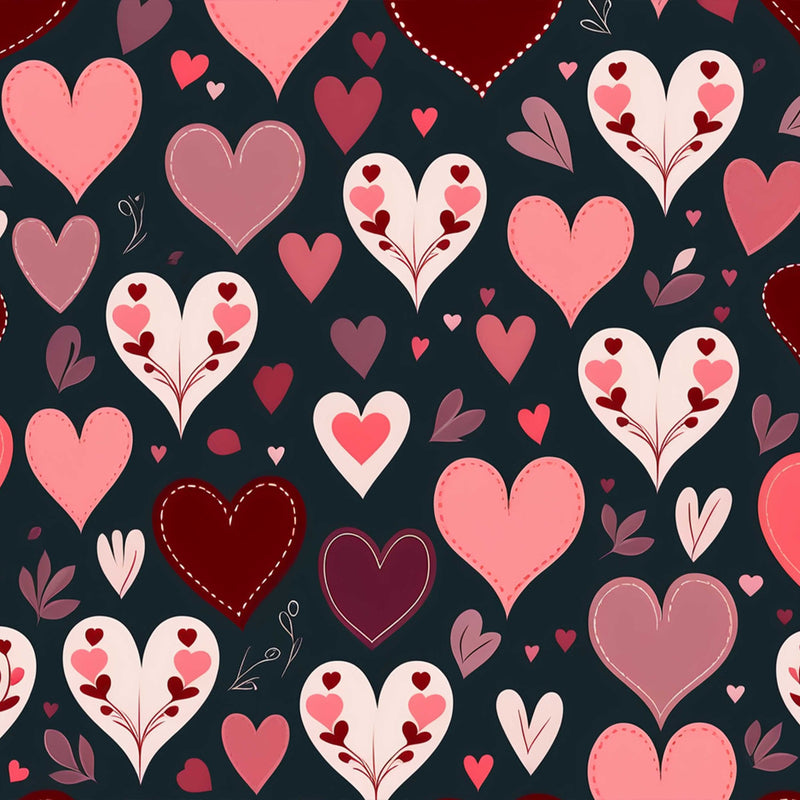 Valentine Heart Pink Seamless Digital Paper - CraftNest - Digital Crafting and Art