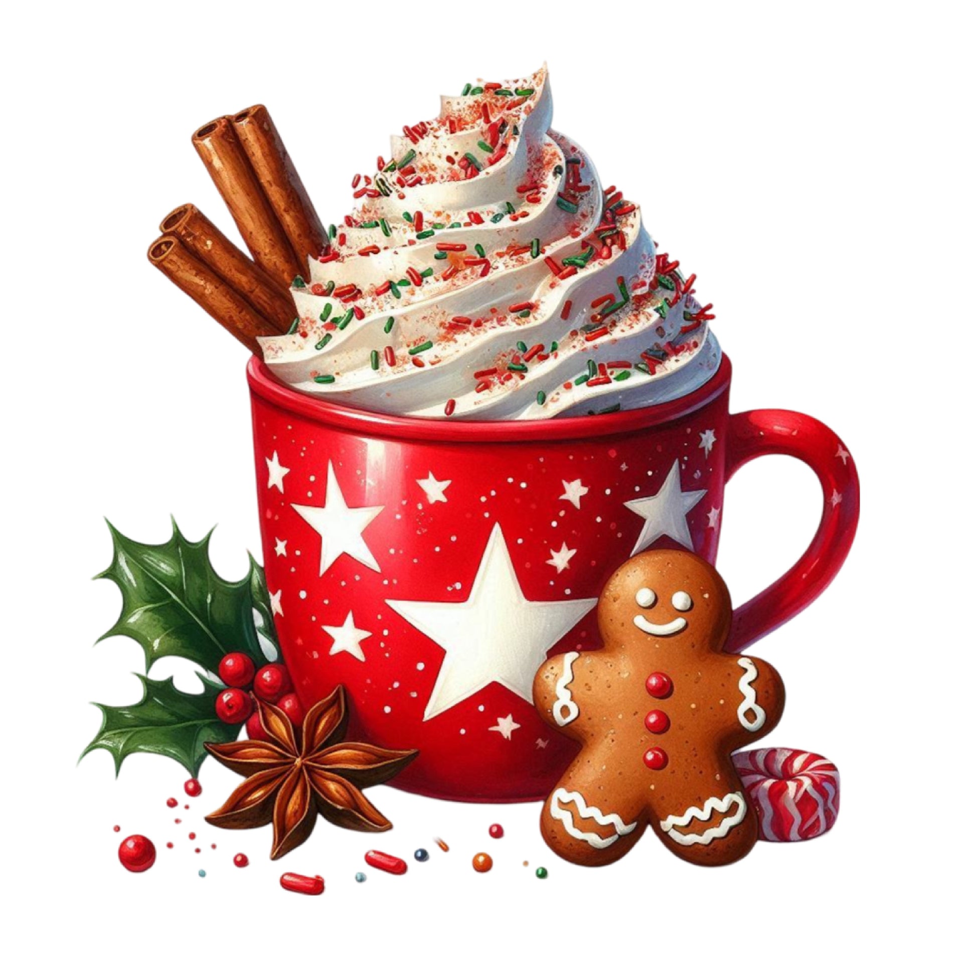 Christmas Coffee Gingerbread Clipart Bundle - CraftNest - Digital Crafting and Art