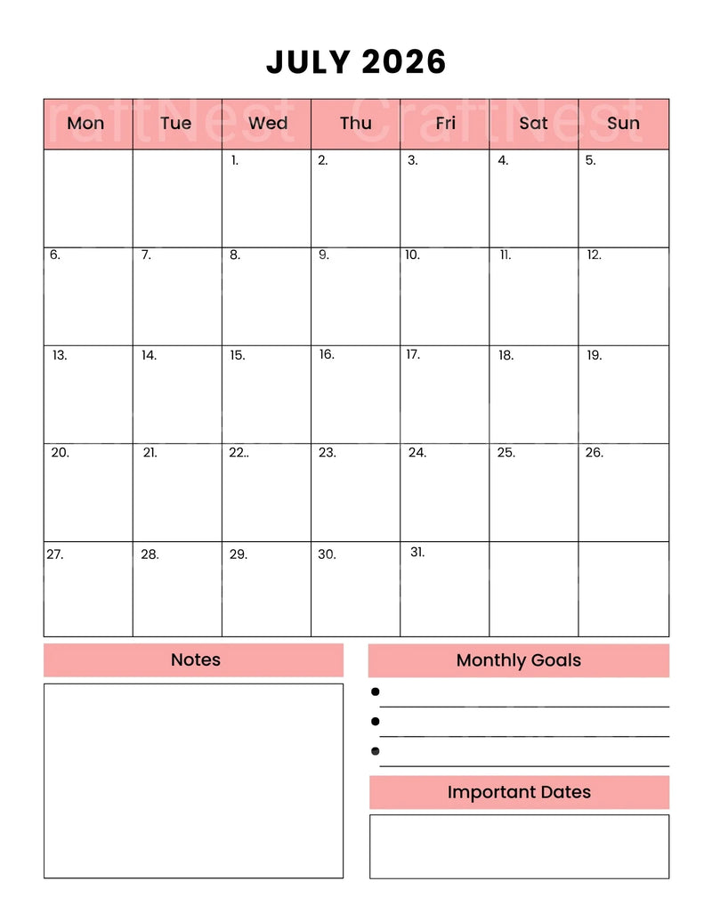 Budget Management Organizer - CraftNest - Digital Crafting and Art