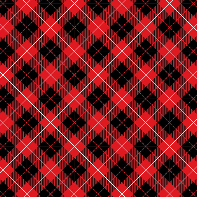 Christmas Cottage Seamless Digital Paper - CraftNest - Digital Crafting and Art