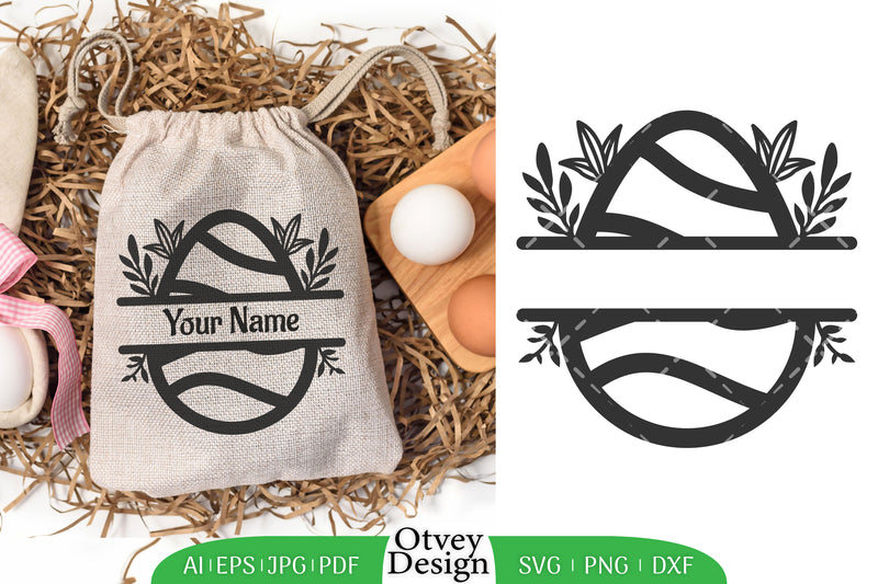 Easter Egg Split SVG Bundle 4 - CraftNest - Digital Crafting and Art