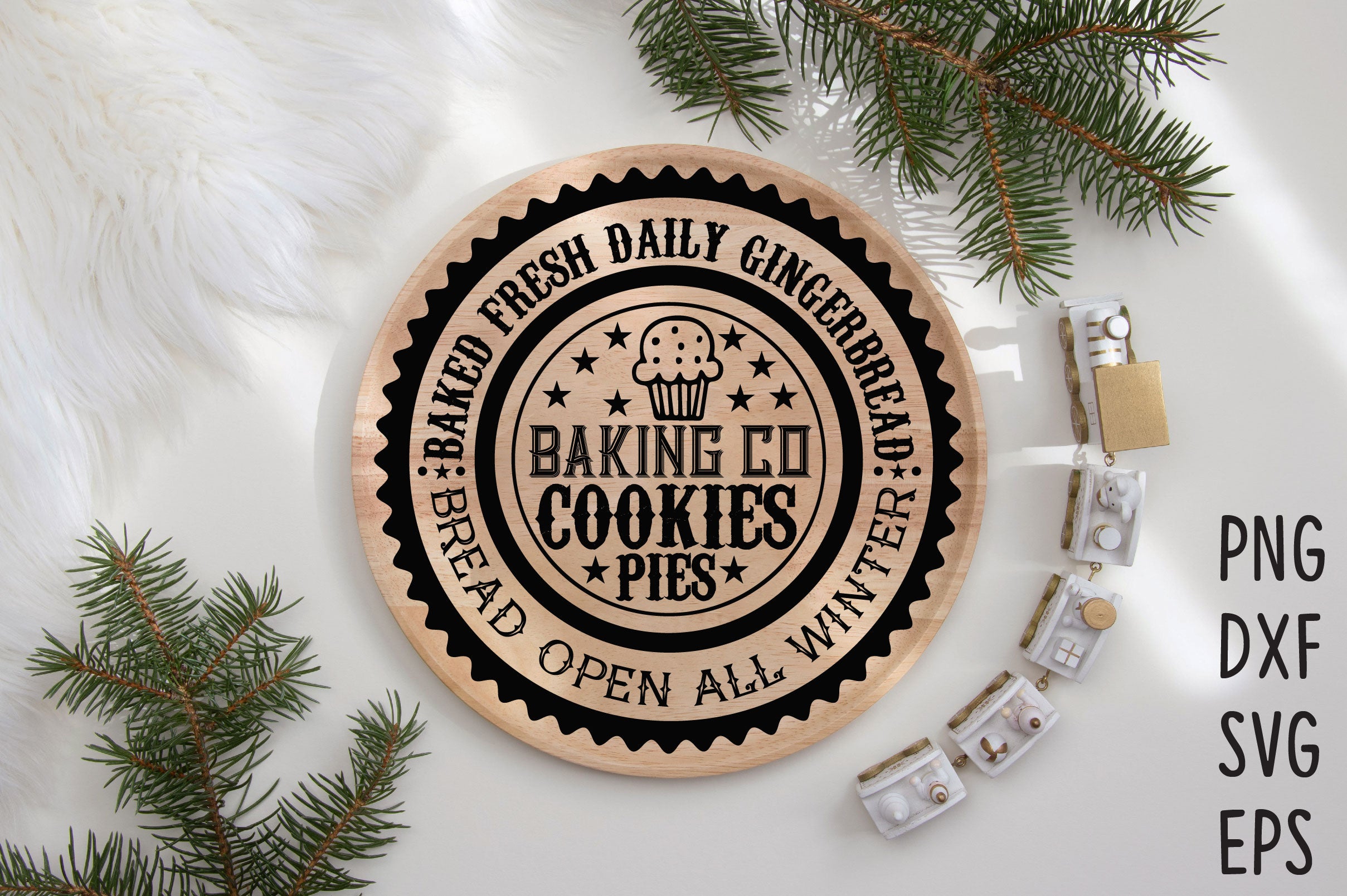 Christmas Round Sign SVG Bundle - CraftNest - Digital Crafting and Art