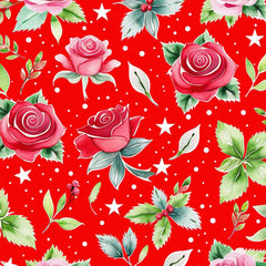 Christmas Roses Seamless Digital Paper - CraftNest - Digital Crafting and Art