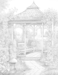 Garden Arbor Coloring Book - CraftNest - Digital Crafting and Art