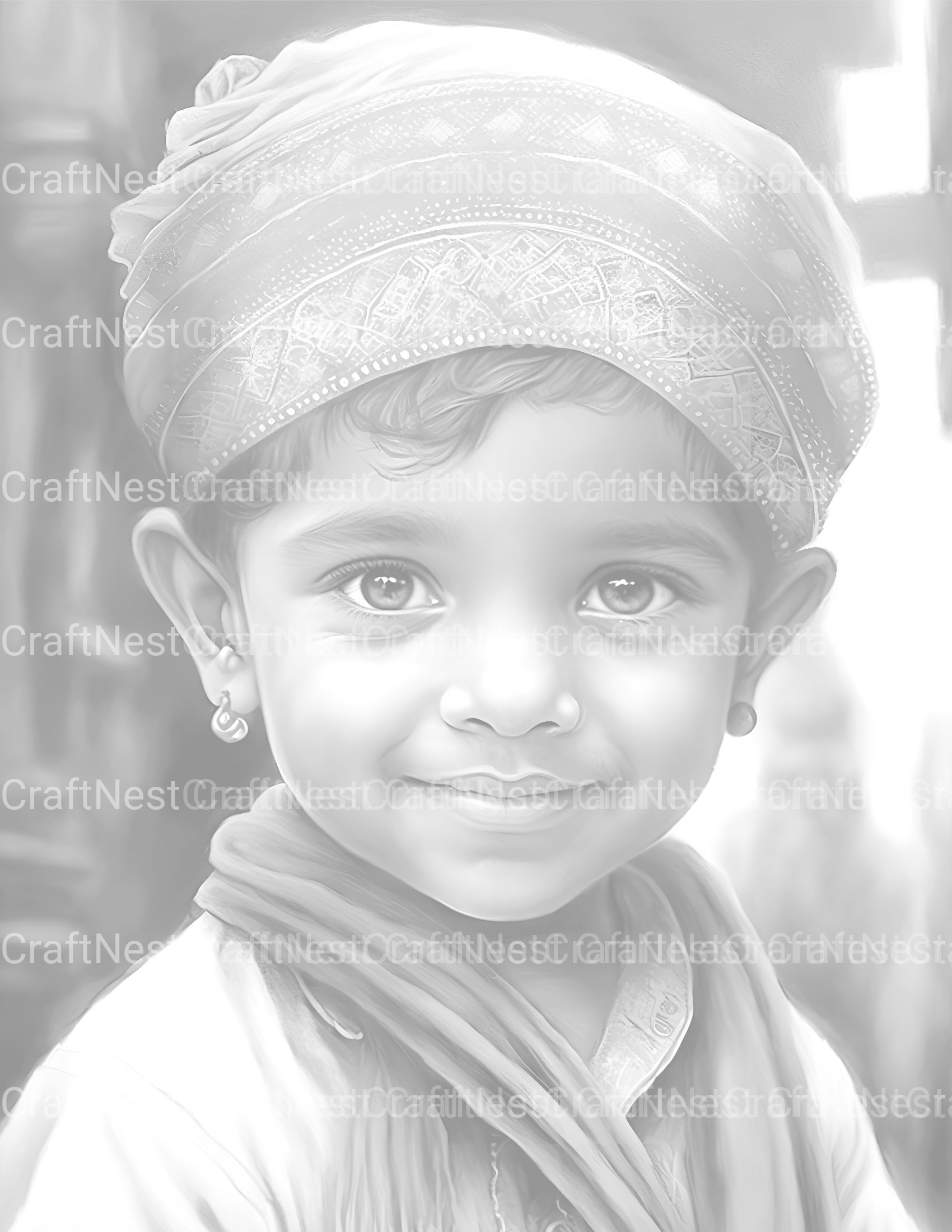 Indian Boy Coloring Book - CraftNest - Digital Crafting and Art