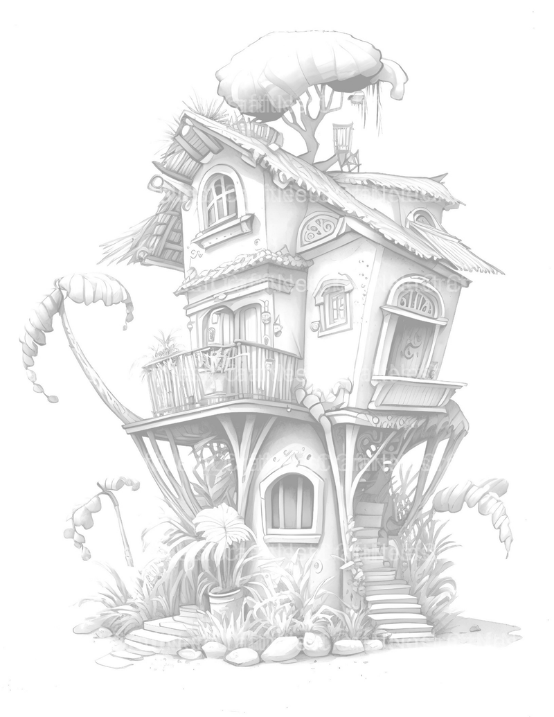 Chile Tiny House Coloring Book - CraftNest - Digital Crafting and Art