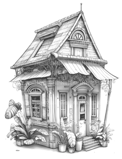 Chile Tiny House Coloring Book - CraftNest - Digital Crafting and Art